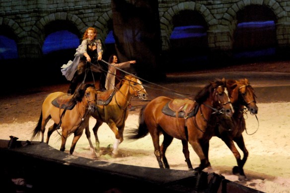 Fairland Ferguson leads the Roman riding in Cavalia