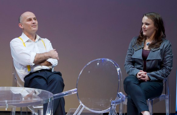 Glenn Hazeldine and Erica Lovell. Photo: Steve Lunam