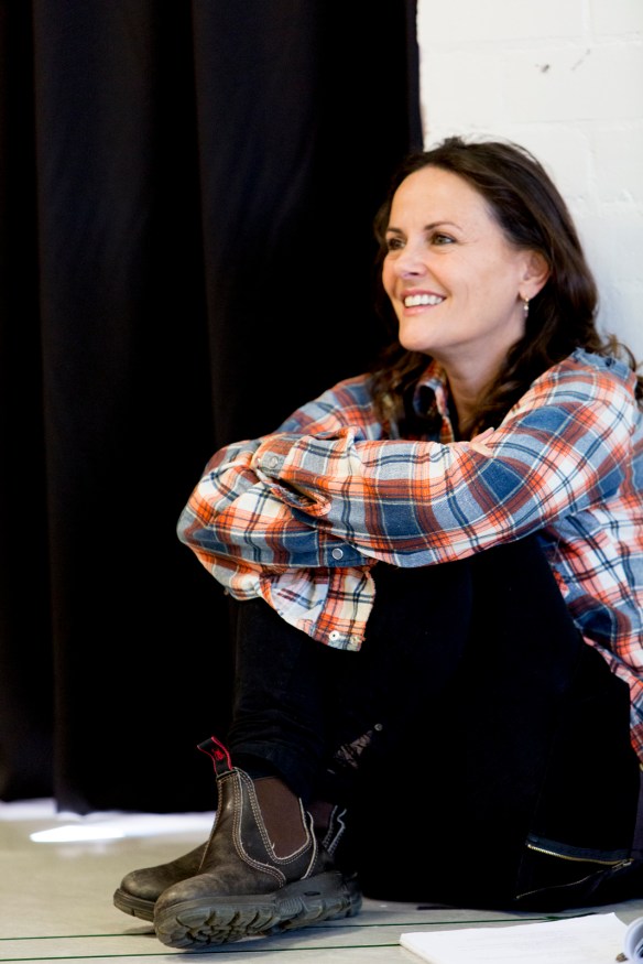 Gia Carides in rehearsals for Beached