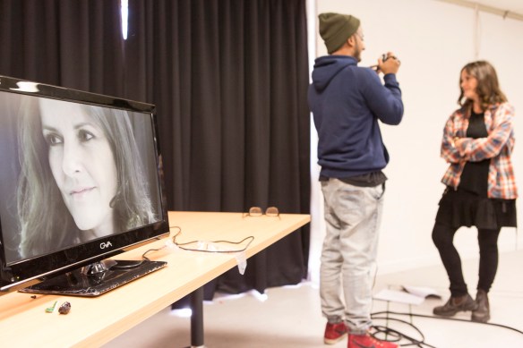 Gia Carides in rehearsals for Beached