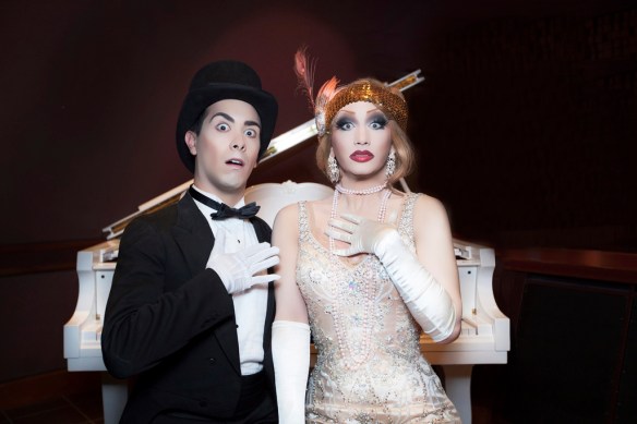 Major Scales and Jinkx Monsoon in The Vaudevillians. Photo: supplied