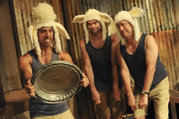 Nat Jobe (as Pete), Todd Keys and Andrew James. Photo: Heidrun Lohr