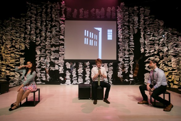 Monique Salle, Rob Johnson and Blake Erickson. Photo:  Michael Francis