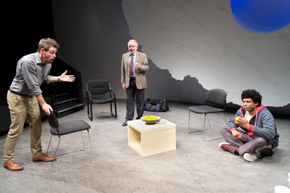 Ian Meadows, Sean Taylor and Dorian Nkono. Photo: Clare Hawley