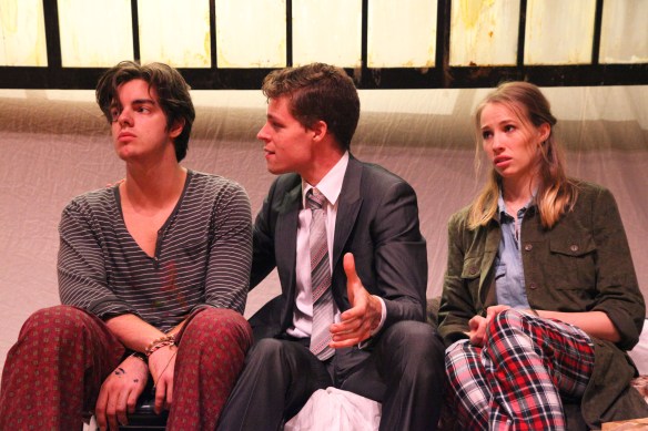 James Wright, Felix Johnson and Emilie Cocquerel. Photo: supplied