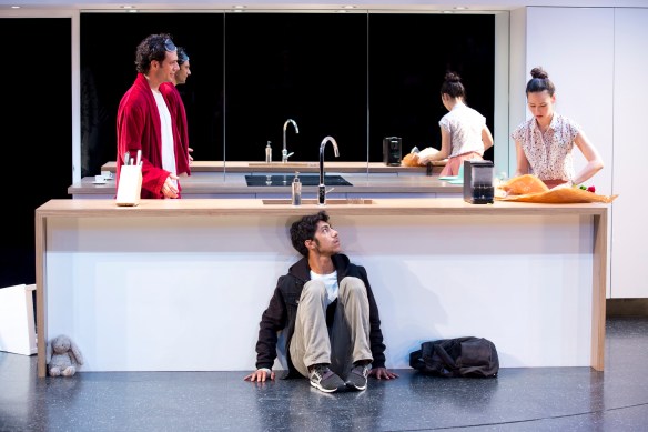 Ben Winspear, Hunter Page-Lochard and Ursula Mills. Photo: Lisa Tomasetti