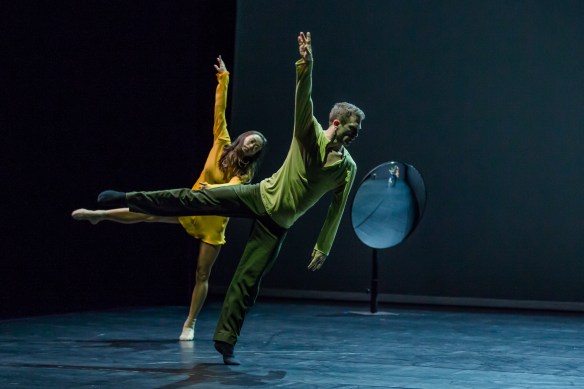 Chloe Leong and David Mack in Quintett. Photo: Peter Greig