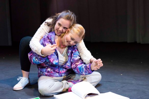 Contessa Treffone as Anna and Rach Williams as Brooke. Photo: Patrick Boland