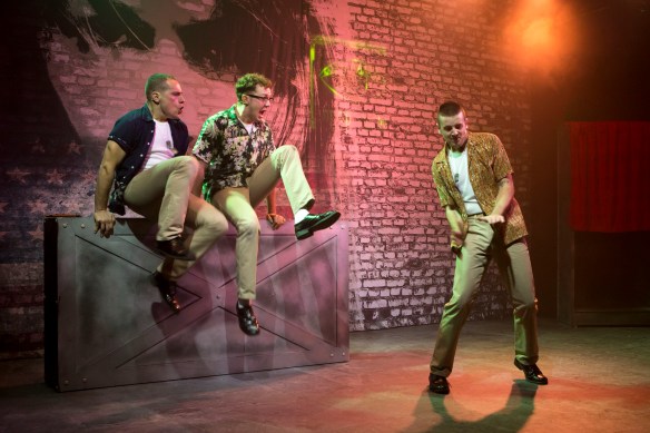 Luigi Lucente, Rowan Witt and Toby Francis. Photo: Noni Carroll