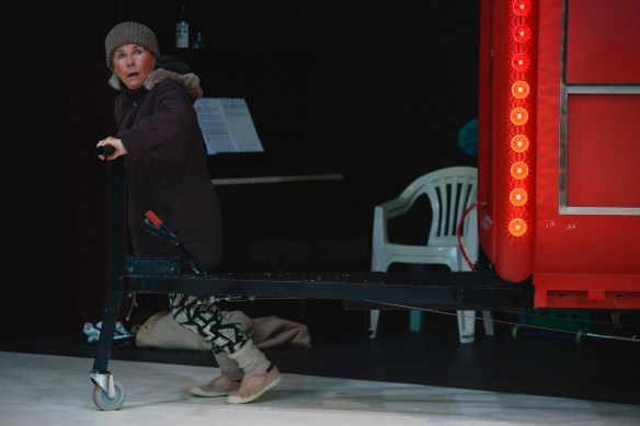 Robyn Nevin as Mother Courage. Photo: Heidrun Lohr