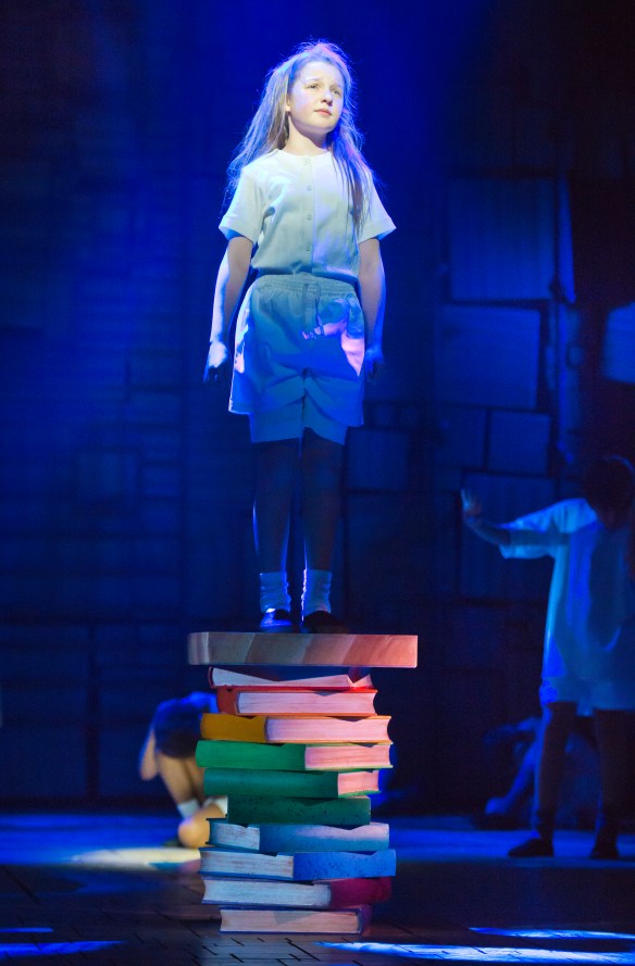 Bella Thomas as Matilda singing "Quiet". Photo: James Morgan