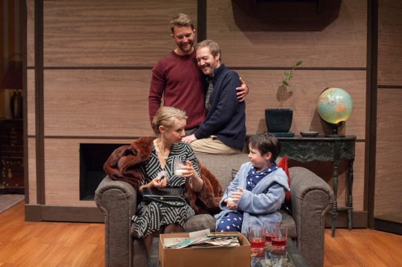 Anne Tenney, Tim Draxl, Jason Langley and Thomas Fisher in Mothers and Sons. Photo: Clare Hawley