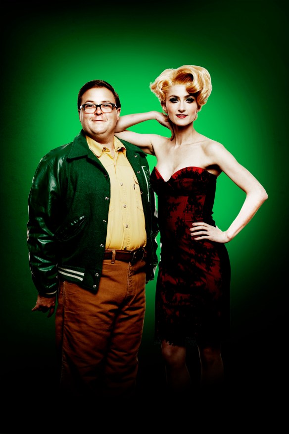 Brent Hill will play Seymour and Esther Hannaford will play Audrey in the new Hayes Theatre Co production of Little Shop of Horrors. Photo: supplied