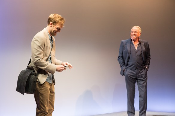 Sam O'Sullivan and Sean Taylor in My Zinc Bed. Photo: Clare Hawley